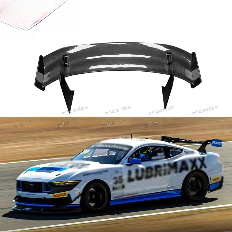 

Real Carbon Fiber GT Spoiler for Mustang 2024 High Quality Trunk Lip Sp Rear Wing Aerodynamic Kit