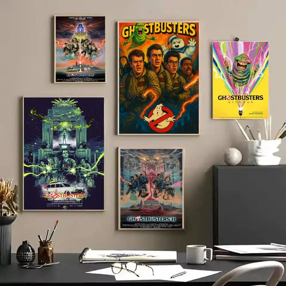 Movie The Real G-Ghostbusters Painting Calligraphy Canvas Poster Wall Art interior Hallway Home Decoration Holiday Gifts