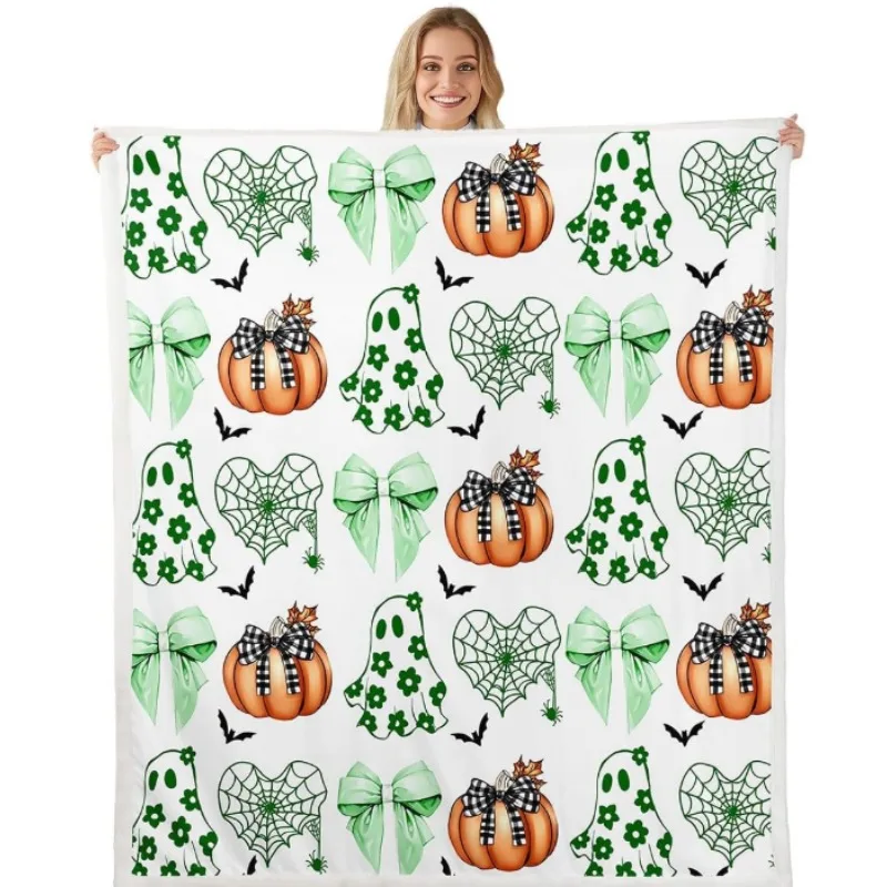 

Одеяло в стиле кантри с цветочным принтом для украшения гостиной, паутина, летучая мышь, диван-кровать, мягкий и удобный диван