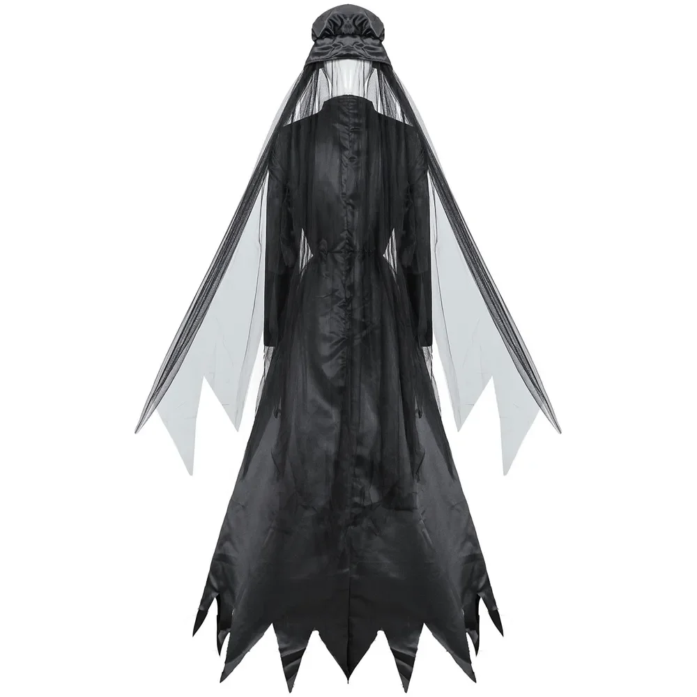 

Halloween Carnival Party Dead Opera Costume Death Hell Witch Devil Vampire Cosplay Uniform Women Long Dress