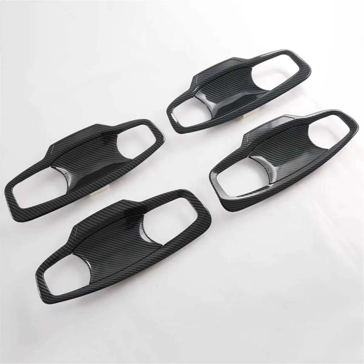 Couvercle de poignée de porte et garniture de bol de poignée de porte, accessoires extérieurs, fibre de carbone, Mitsubishi Triton L200 2024