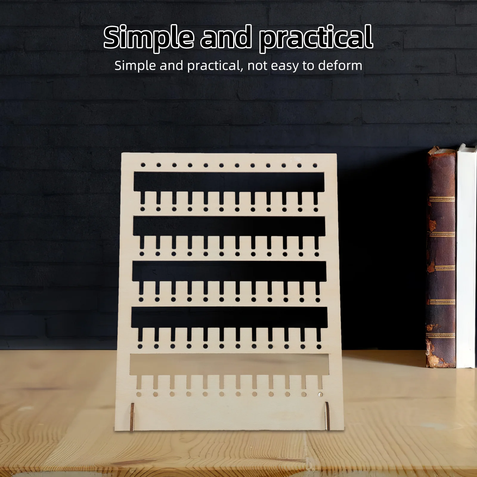 

Wood Pegboard Display Stand Jewelry Organizer Rack Multifunctional Jewelry Storage Necklace Display for Vendor Events Craft