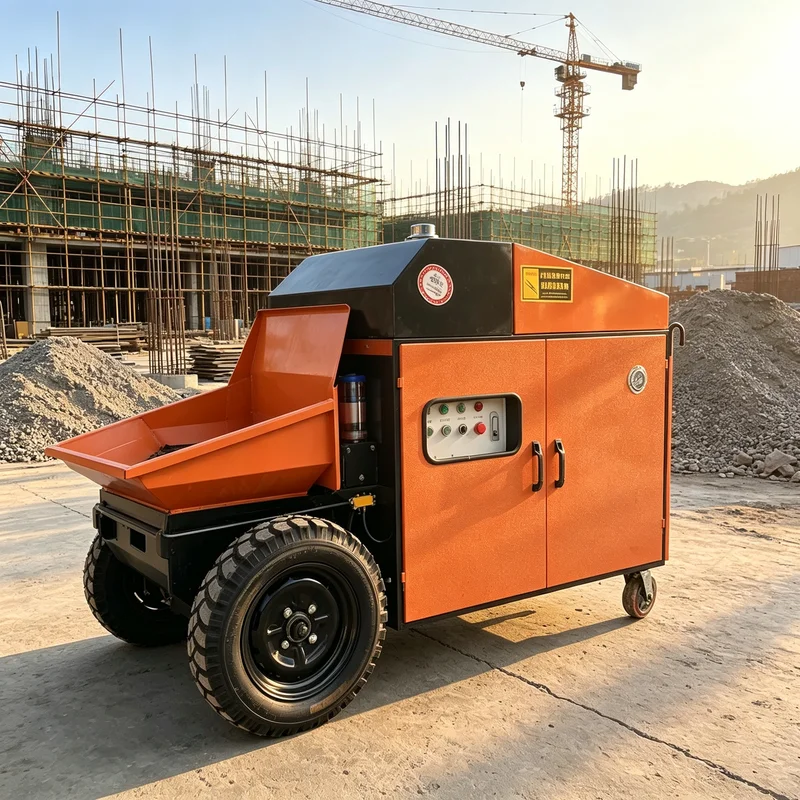 Concrete Pump Hydraulic Portable Gear For Highway Concrete Transfer  Electric Mobile Unit For Workshop Concrete Conveying