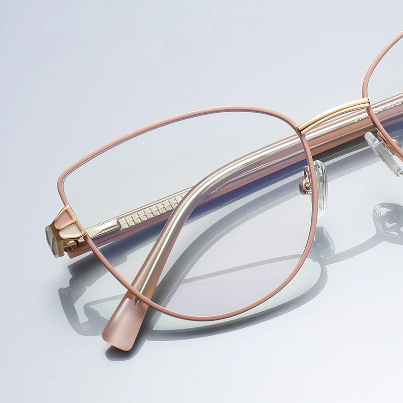 OPTRA Metal Blue Light Blocking HD Glasses Popular Cat-Eye Eyeglasses Women Myopia Customization Prescription Reading Eyewear