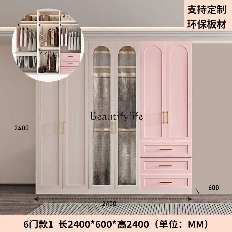 Drawers Storage Tall Wardrobes Medium Luxury Aesthetic White Girls Bedroom Closet Open Clothes Teen Armario De Ropa Furniture