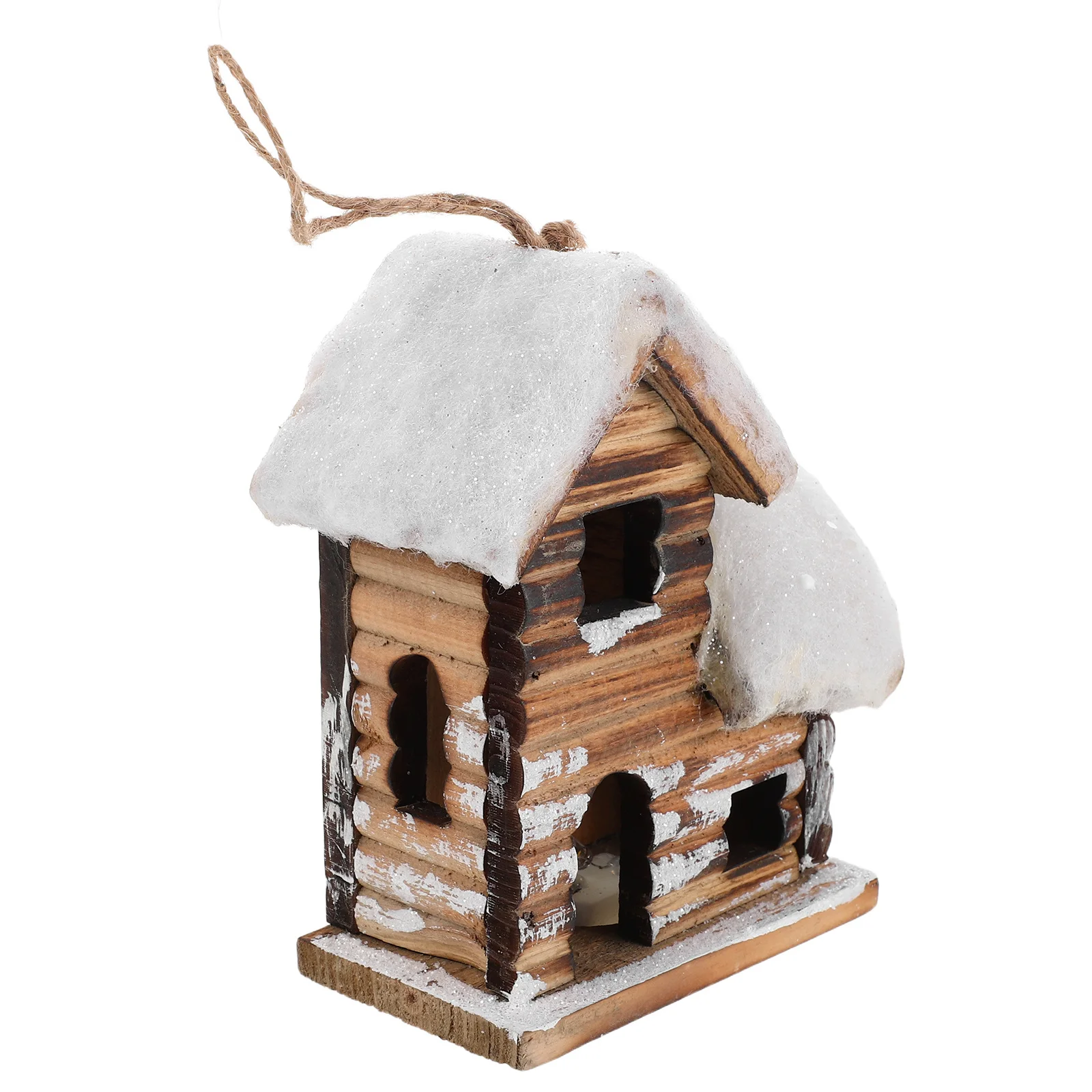 

Mini Wooden Christmas Houses Led Lighted Snowy Village Ornaments Rustic Winter Decor Indoor Tree Shelf Display Holiday