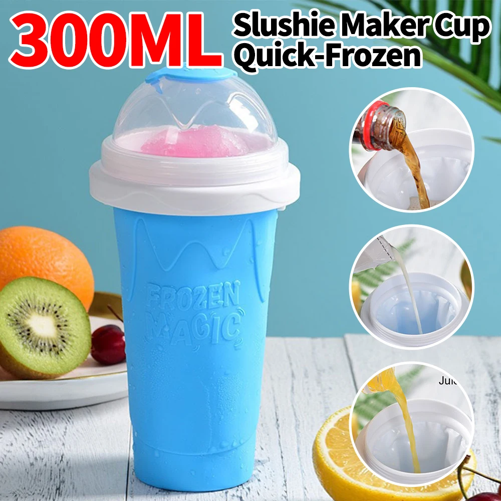 Smoothie Cup Summer Shake Slushy Maker Cup Magic Slush Cups Home Portable Cooling Maker Quick Frozen Ice Cream für Kinder Geschenk