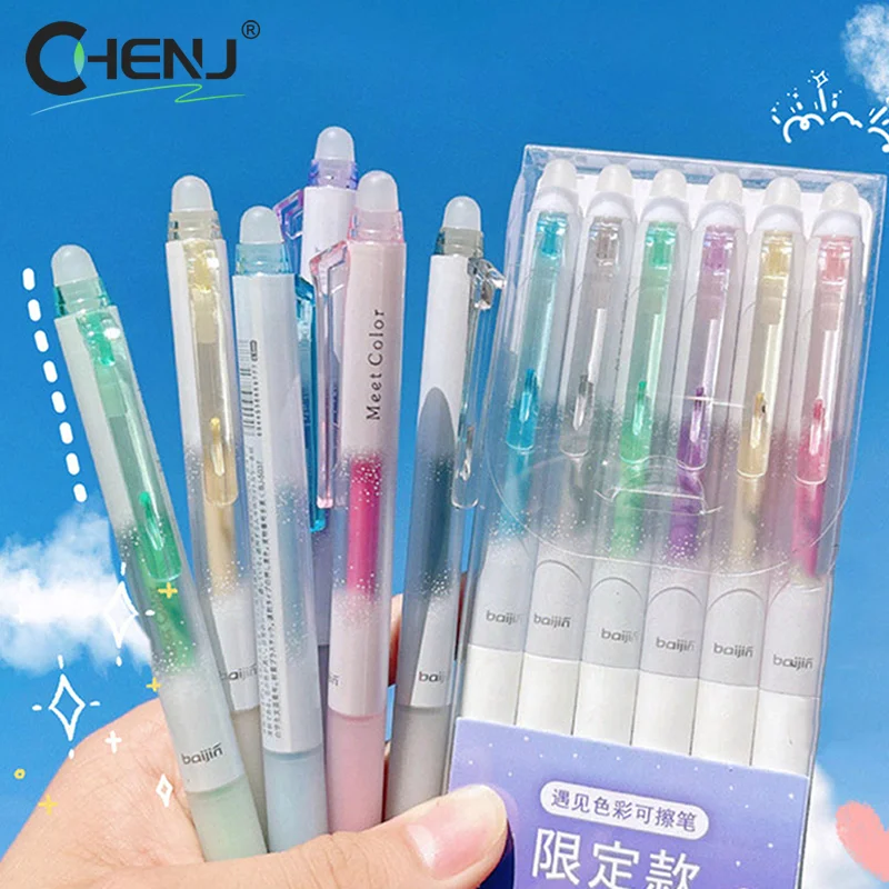 أقلام جل إبداعية قابلة للمسح ، أو ، أو لمعان ، أو أقلام ملونة ، أو حبر محايد ، أو أقلام إبر للكتابة ، أو أدوات مكتبية كورية ، أو مكتبية