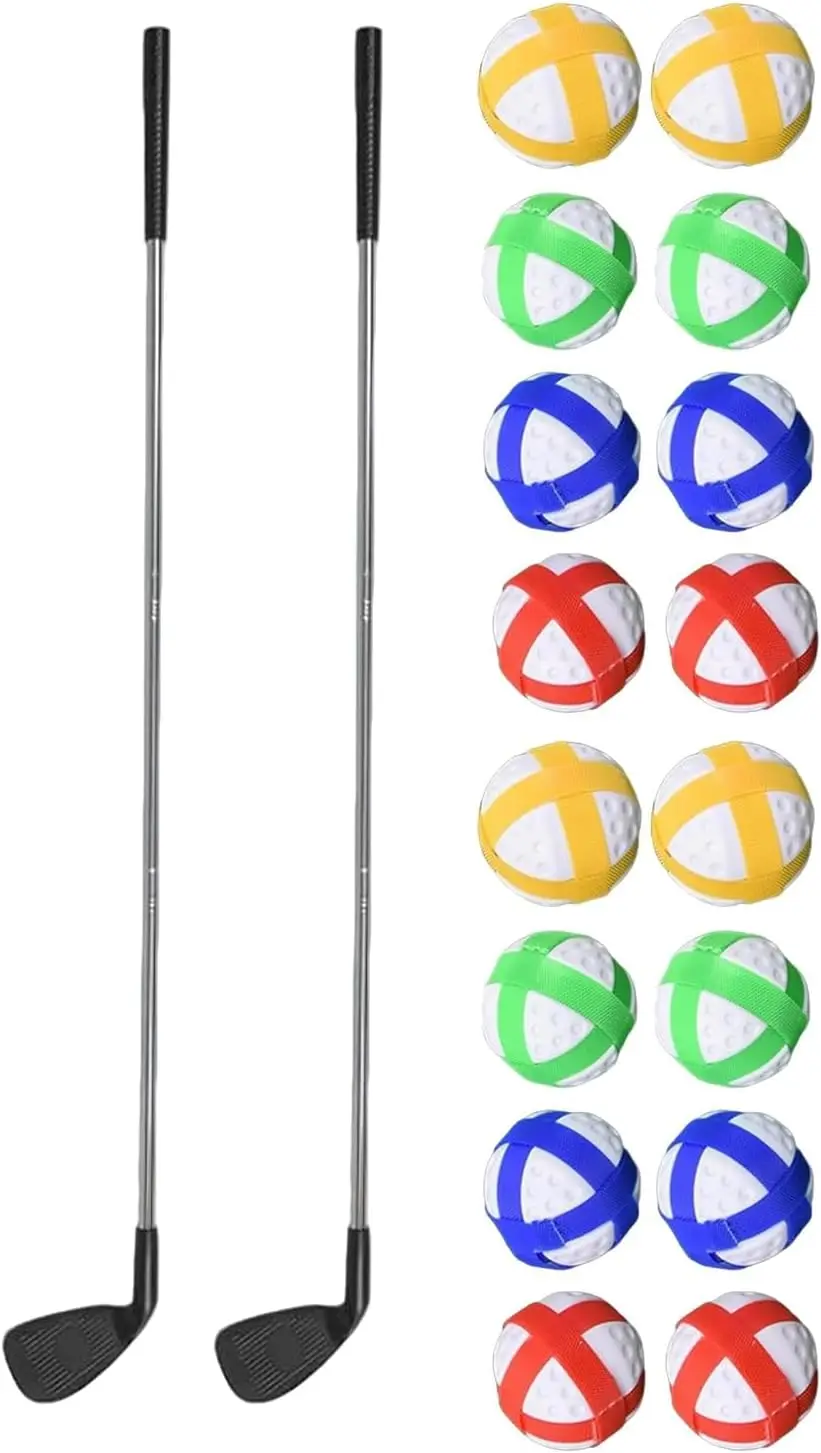 ゴルフチッピングゲームアクセサリー-–-ポータブルヤードゴルフゲーム用の交換用クラブとボール
