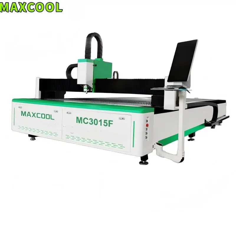 Maxcool New Fiber Laser Metal Sheet Cutting Machine Advertising Letter Engraving SS CS Laser Cutter 3kw 6kw 12kw Aluminum Cut