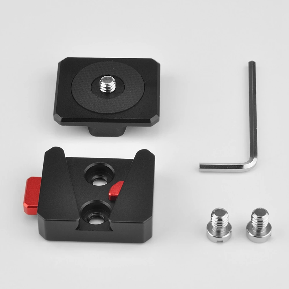 Liberação rápida Camera Mount Lock, QR sistema para tripé, Monopé Slide, DSLR filmadora Gimbals, DJI Ronin S, SC, Zhiyun Crane, Weebil