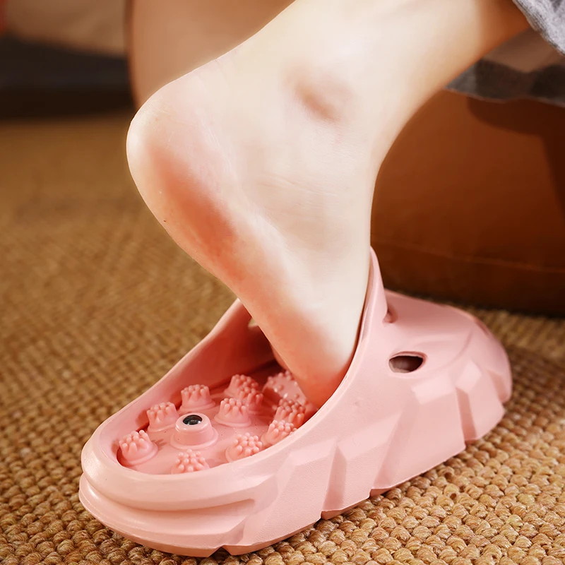 جديد الوردي شياتسو النعال النساء مريحة داخلي المرأة النعال المنزل تدليك القدم أحذية منزلية امرأة مصمم الشرائح الصنادل #4