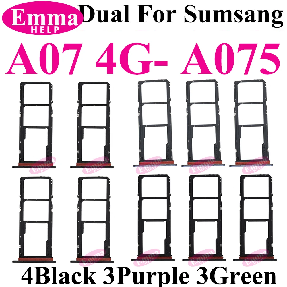 10Pcs SIM Card Tray For Samsung Galaxy A06 A16 A26 A36 A56 A05 A15 A25 A35 A55 A07 A17 SIM Chip Holder Slot Adapter Repair Parts image 3