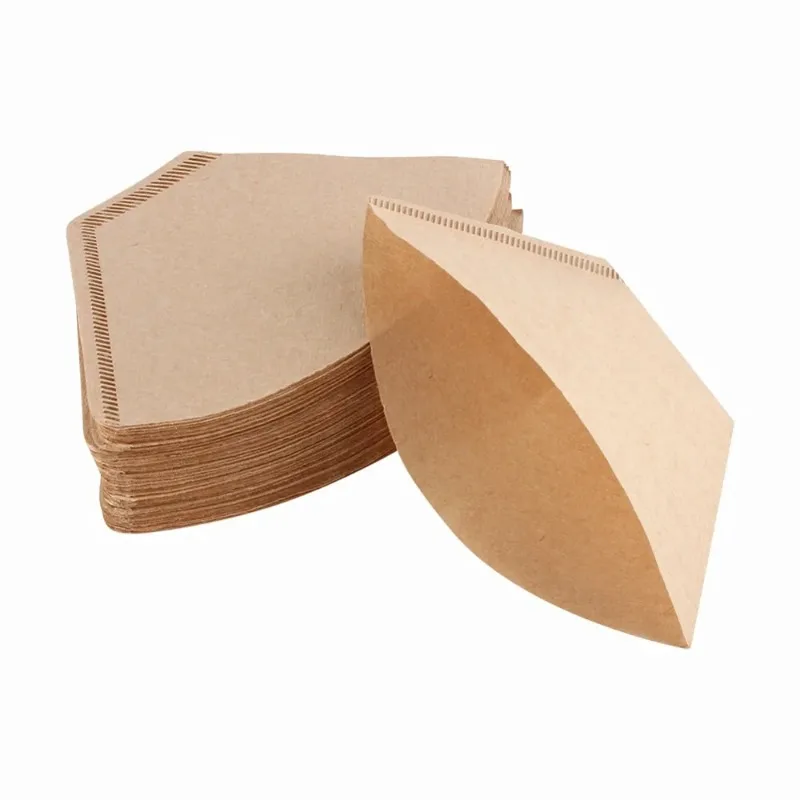 Environmentally Friendly Wood Pulp Paper Coffee Filter Hanging Ear Coffee Powder Bowl Shaped Filter Paper Coffee Brewing Filter
