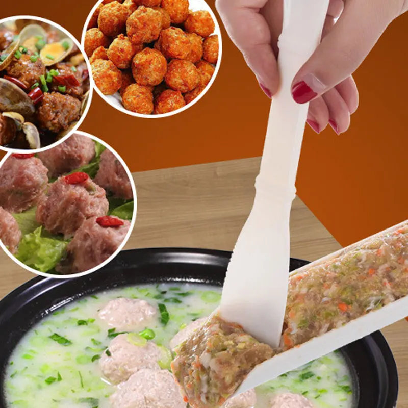 

2pcs/set Plastic Meatball Maker Set Fried Fish Beaf Meat Making Balls Mold Spoon Meat Tools Kitchen Gadgets Cooking Accessories