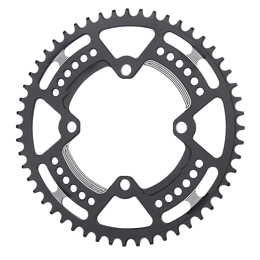 44-52T Bike Chainring 8/9/10/11 Speed 104BCD Aluminium Alloy Ungrooved Nail Hole Bicycle Chain Wheel Cycling Accessories