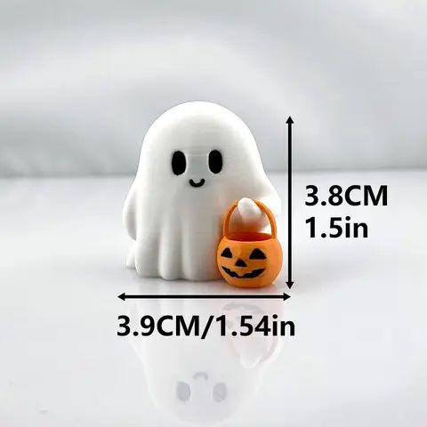 Söt pumpastaty i anime-stil - Halloweendekoration, hållbart hantverk lämplig för vardagsrum och sovrum 8 best sales plastdockor för pyssel - №6