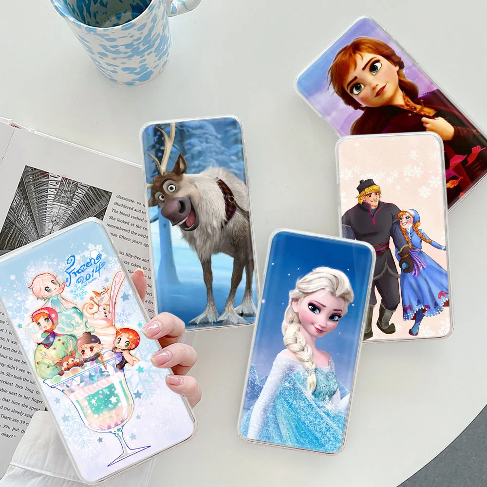 Funda transparente de Frozen para iPhone, 15 Pro, 16, 5, 5S, SE Max