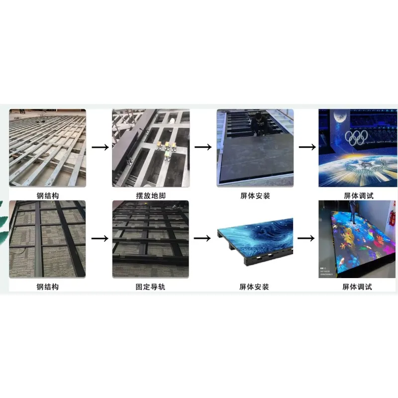 Customizable 3D Dynamic Full Color LED Display for Indoor Outdoor Plaza Exhibition Halls Interactive Floor Tile Display for Bars - view 3