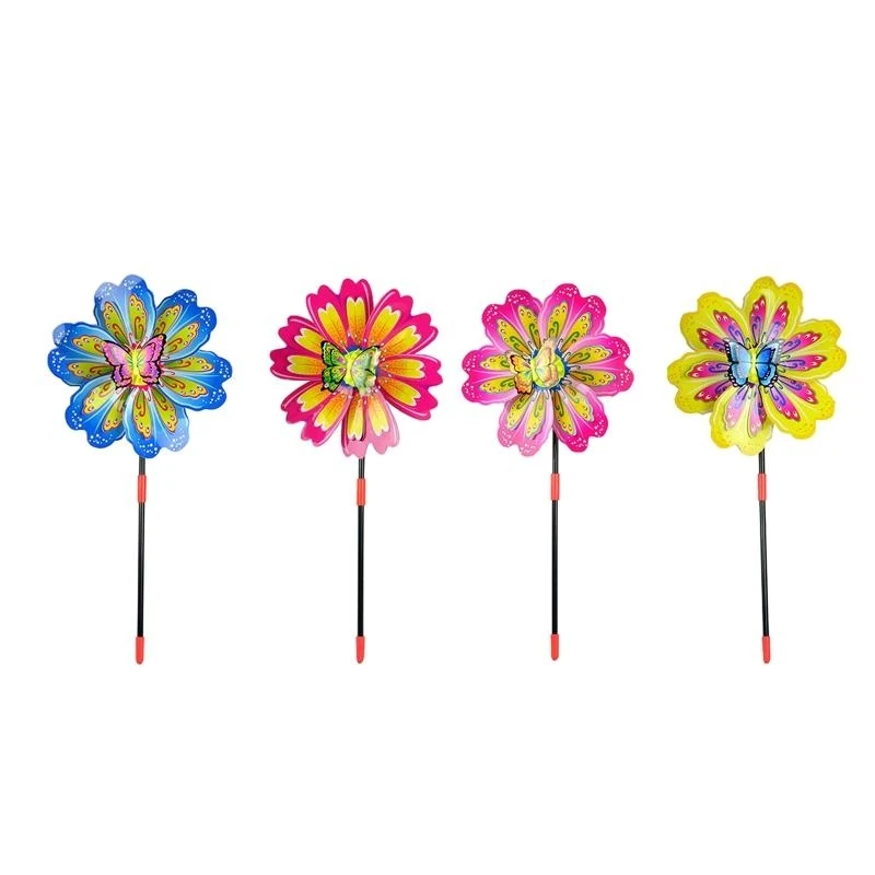 

090B 9.45x19.3" Yard Insect Windmill Toy Sporches Paths Decoration for Garden Lover