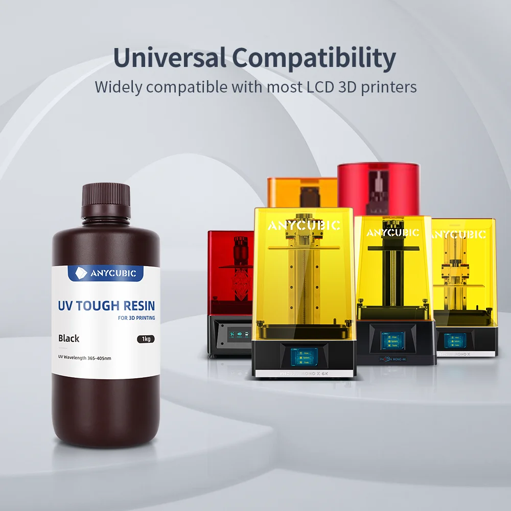 Anycubic Flexibele Tough Hars Lcd 3D Afdrukken Materiaal Nieuwste Hoge Taaiheid 3D Printer Uv Hars Voor Photon Mono X Photon S Nul