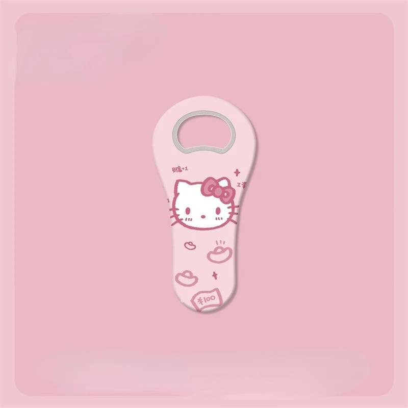 Cute Hello Kitty New Creative Cartoon Magnetic Refrigerator Magnet High-Looking Fashion Simple Compact Portable Bottle Opener