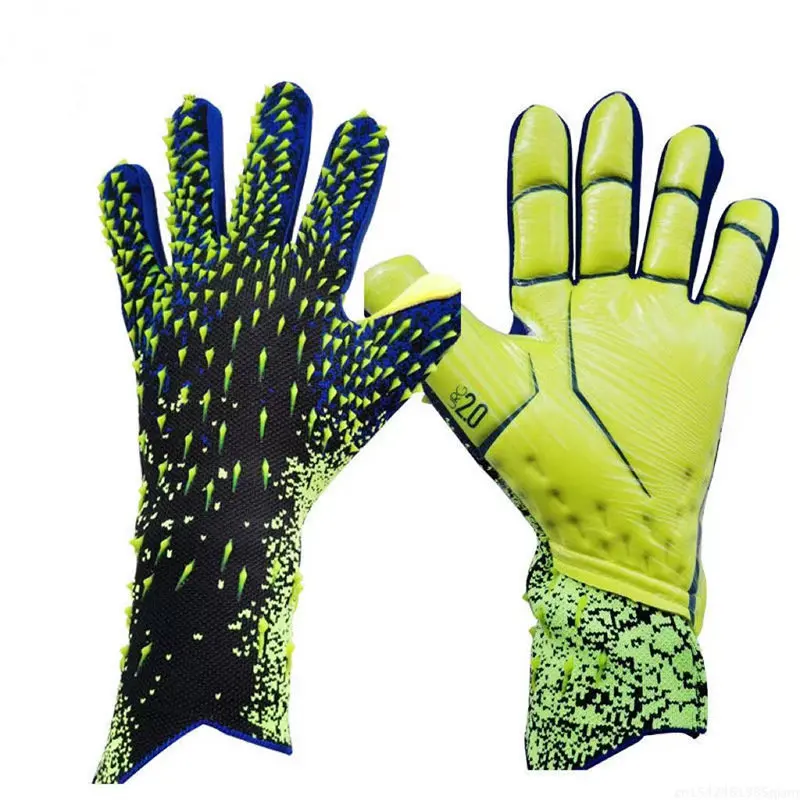 Neue Latex Fußball Torwart Handschuhe Verdickte Fußball Professionelle Schutz Erwachsene Teenager Torwart Fußball Torwart Handschuhe