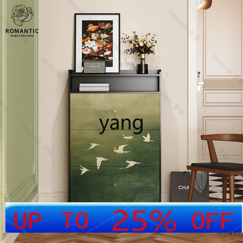 

LTT retro door corridor shoe cabinet storage cabinet integrated against the wall new 2024 explosion
