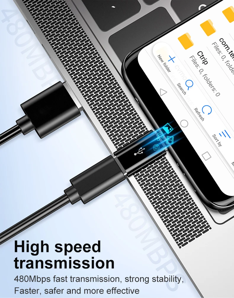 2/3Pcs Micro USB Female To Type C Male Adapter Converter Micro-B To USB-C Connector Charging Cable Adapter Phone Accessories