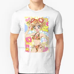 Tenska no gyaru u Tシャツ綿100%,携帯電話の漫画をプリント,トップに裸の肩,大きいサイズ6xl,ファッショナブルなギフト