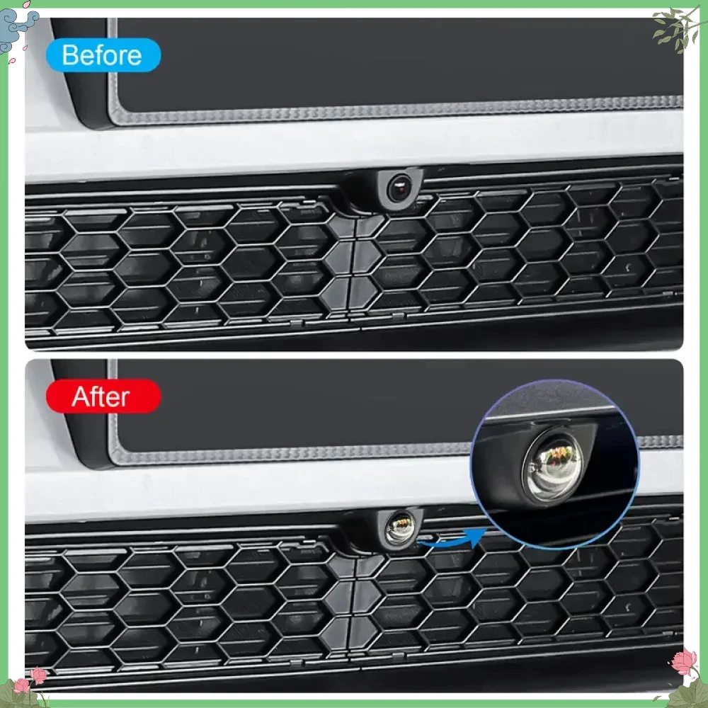 

2PCS Car Camera Protective Cover Front Bumper Camera Anti-Scratch Shield Lens Guard PC Protective Cover Kits car accessories