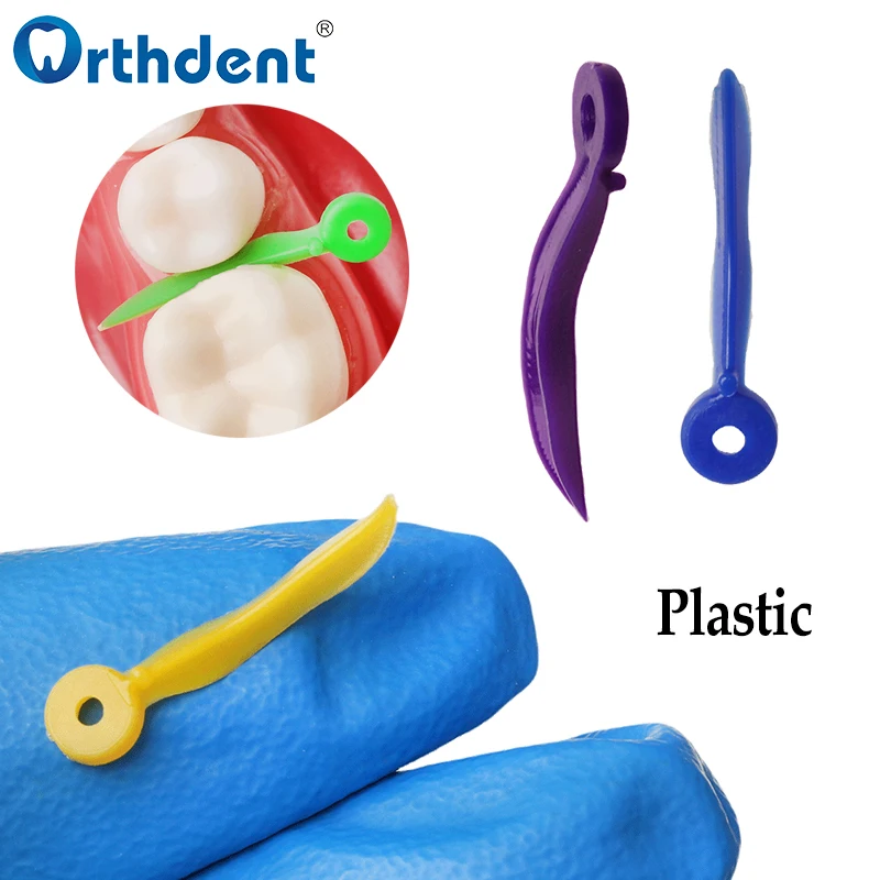 200Pcs/Box Disposable Dental Wedges Tooth Gap Wedge with End Circular Holes Plastic Dentist Oral Care Accessories 4Sizes