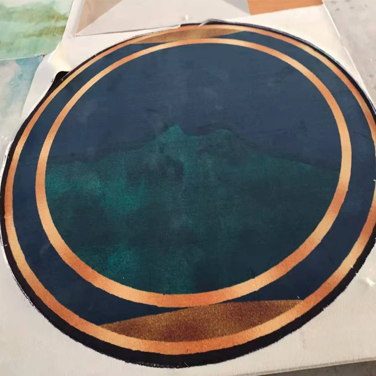 

Круглый ковер — напольный коврик для гостиной и спальни, прочный мягкий ковер для домашнего декора