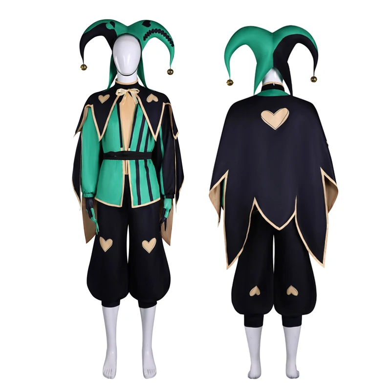 Freak Circus Harlequin Clown Costume Full Set – Pierrot Jester Unisex Cosplay Outfit for Halloween Carnival Fancy Dress 2026 view 3