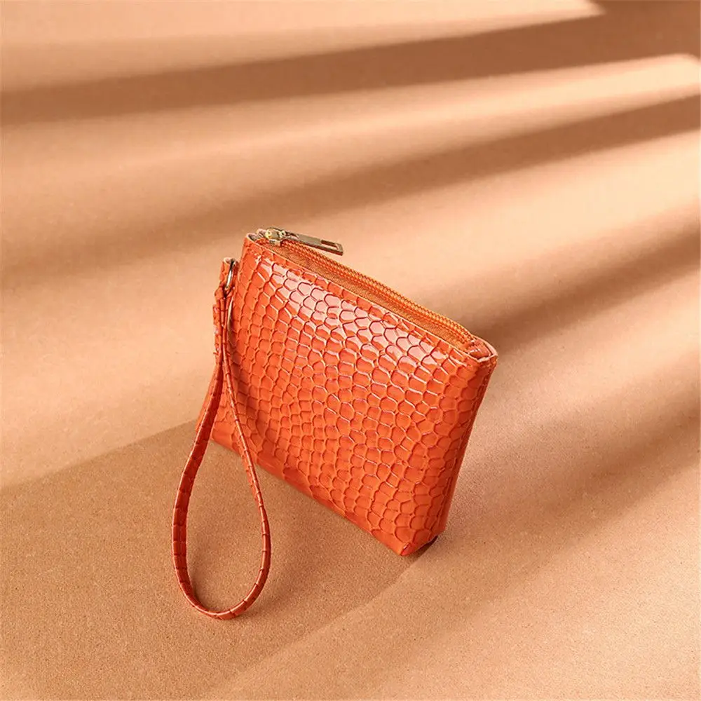 

Female Coin Purses Zipper PU Change Bag Crocodile Card Coin Wallet