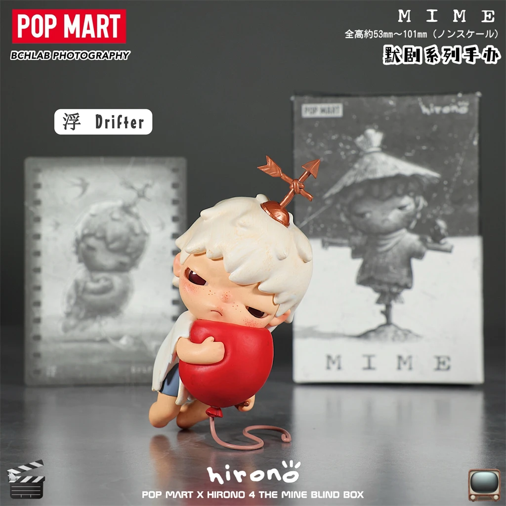 Popmart Genuine V4 Hirono Mime Series Blind Box Trendy Paly