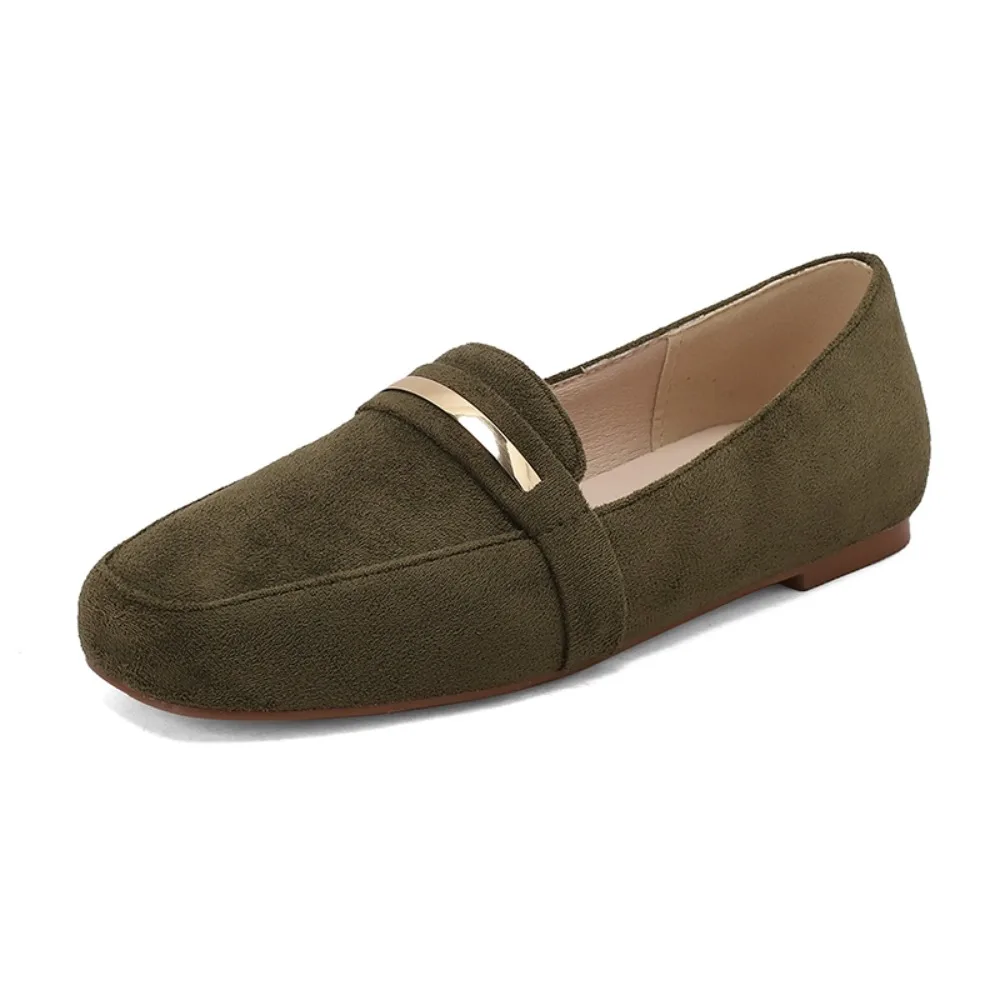 Flat Shoes Women Fashion Round Toe Comfortable Versatile New Style Walk Party Dress Casual Ladies Loafers Big Size 47 48 T84