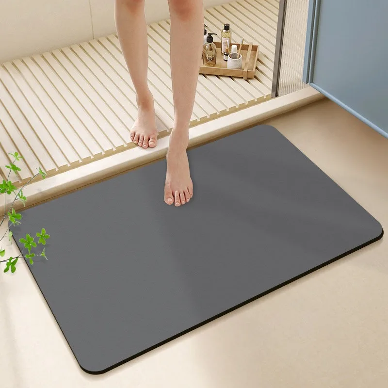 Bathroom Rug Absorbent Non-slip Diatoms Floor Mat Minimalist Solid Color Carpet Toilet Entrance Area Rugs Home Decoration Mats