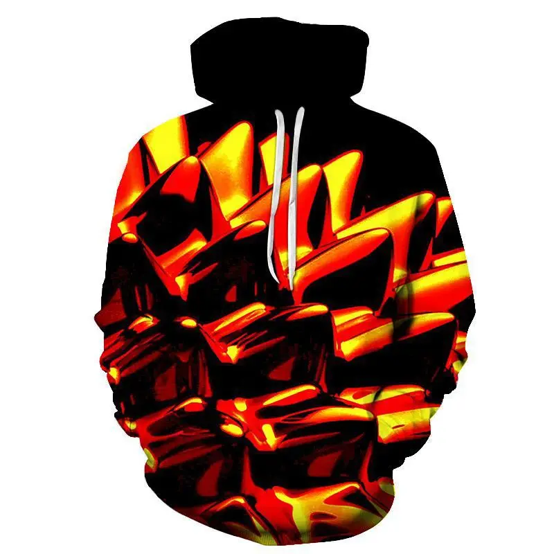 2024 Autumn/Winter Men's Hoodie Comfortable Long Sleeve 3D Printed Clothing Ethnic Retro Geometric Abstract Pattern Custom