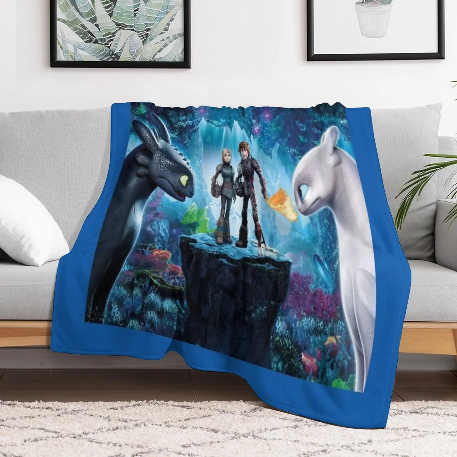 How to Train your Dragon Throw Blanket for winter Furrys Luxury Throw Thermals For Travel Blankets