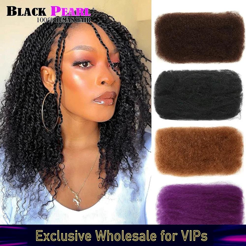 Afro Kinky Bulk Human Hair Mini Twist Natural Look Best 100% Human Hair Braiding Hair  Kinky Bulk Human Hair for Braiding