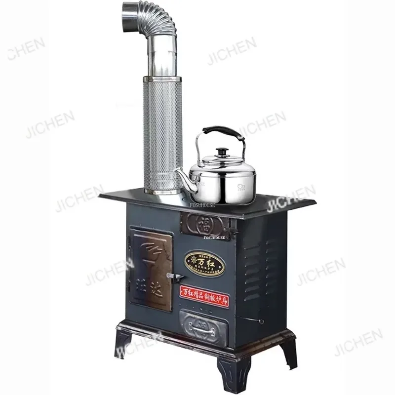 Estufa calefactora de leña Simple y moderna, chimenea interior para el hogar, chimenea para acampar al aire libre, hoguera, fiesta, hierro fundido, brasero de invierno