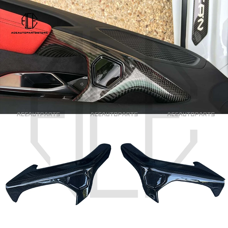 

Dry Carbon Fiber Replacement Inner Door Handle Cover For Lamborghini HURACAN LP580 LP610 EVO