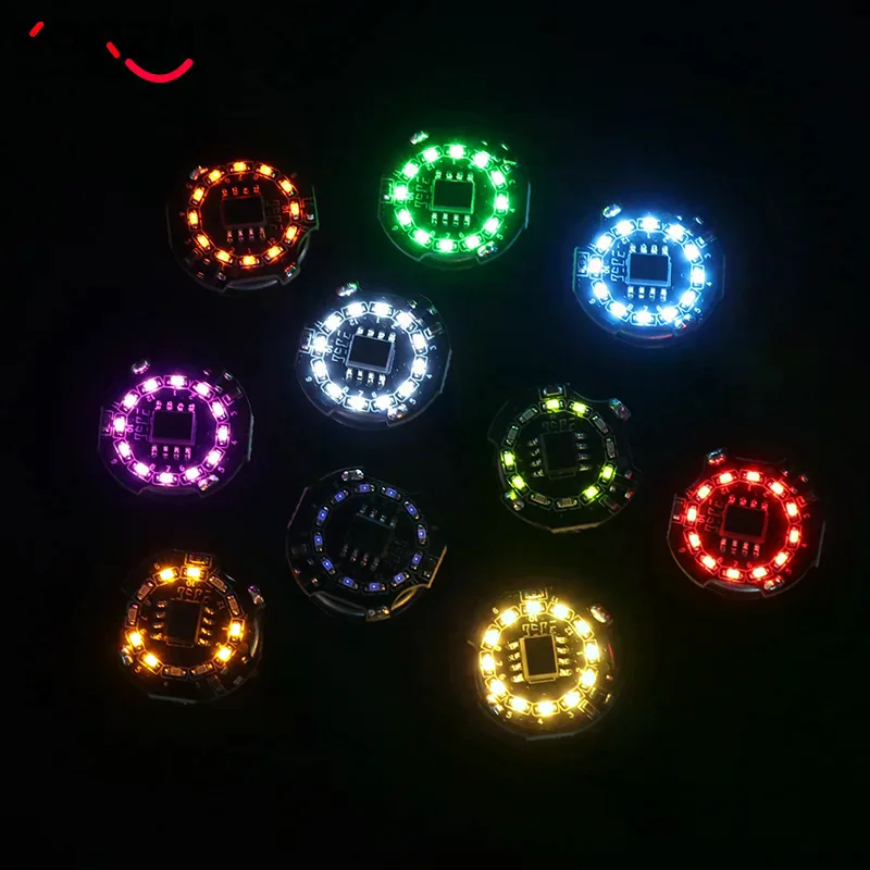 Magnetic Control Lamp Magnet Wireless LED Induction Lights + Button Battery + Magnet DIY Toys Robot Anime Landscape Model