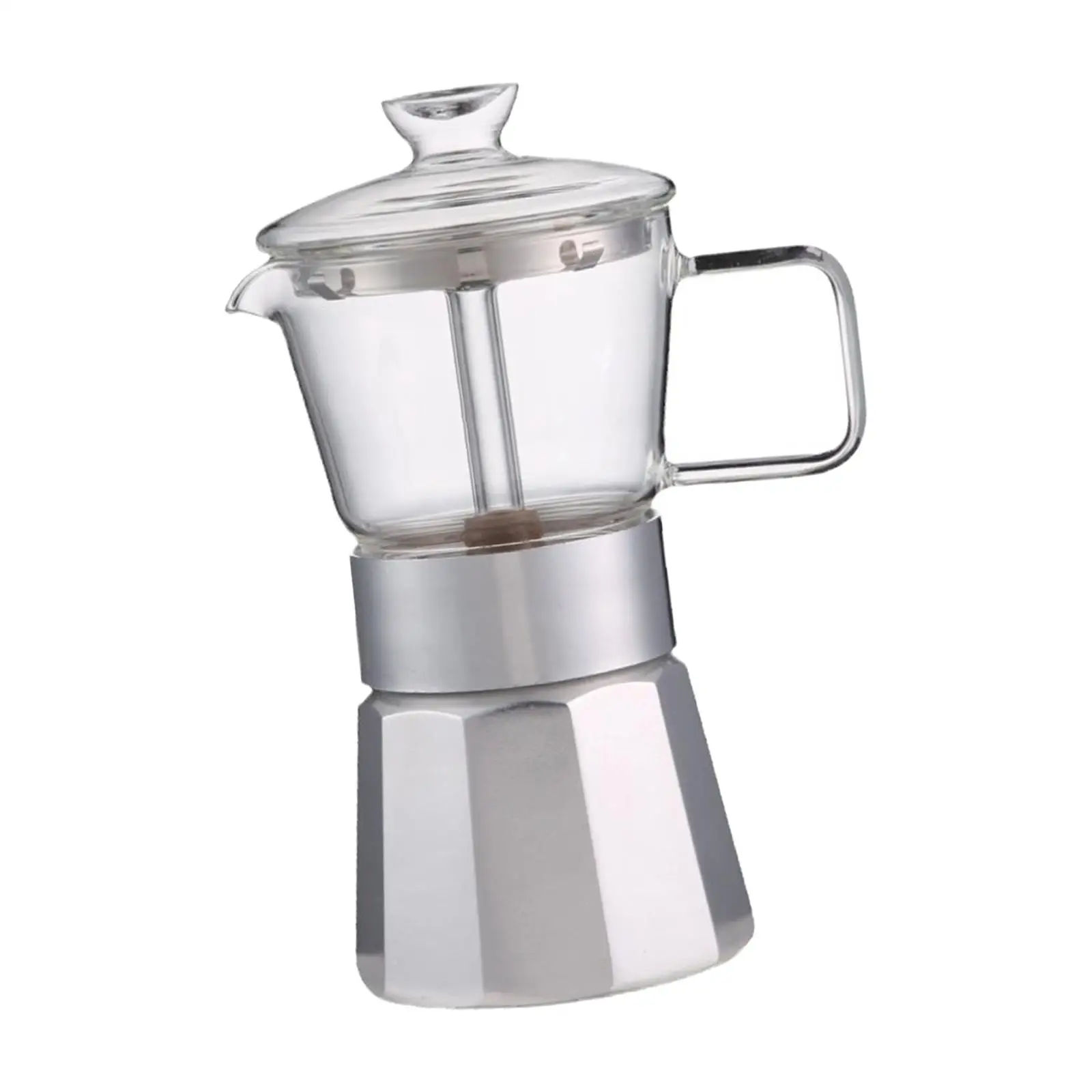 Traditional Italian Coffee Maker Portable Lightweight Makes Delicious Coffee for Camping Outdoor Activities Barista Holiday Gift