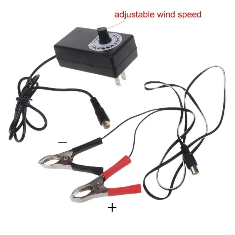 مروحة الشواء نزهة التخييم النار الفحم موقد الهواء مروحة نفخ سرعة قابل للتعديل L4MF #5