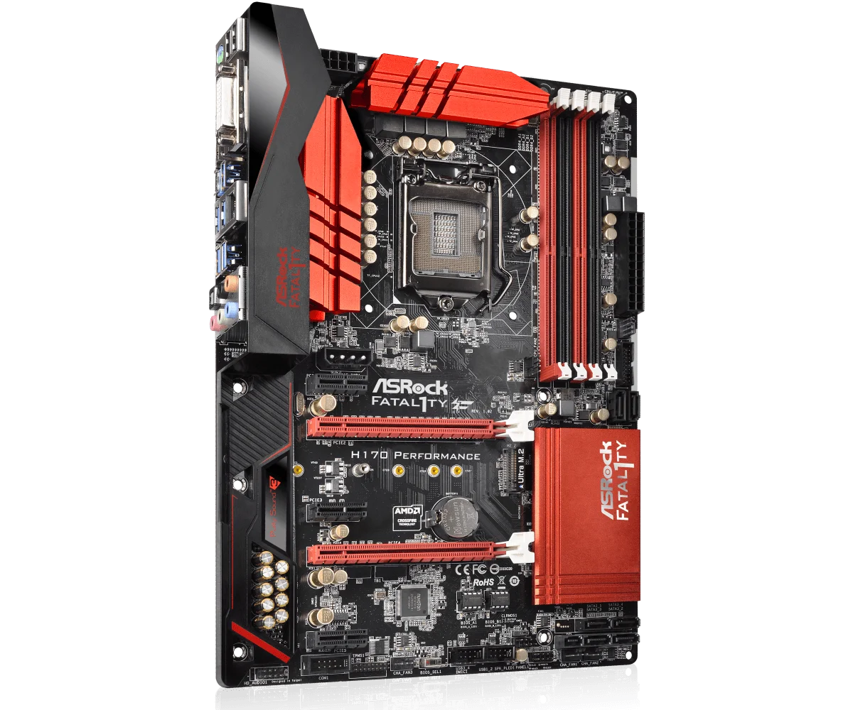 ASRock FATAL1TY H170 PRESTATIES Moederbord Intel H170 LGA 1151 DDR4 64G voor i7-7700 i5-6500 i3-6100 cpu ATX Ultra M.2