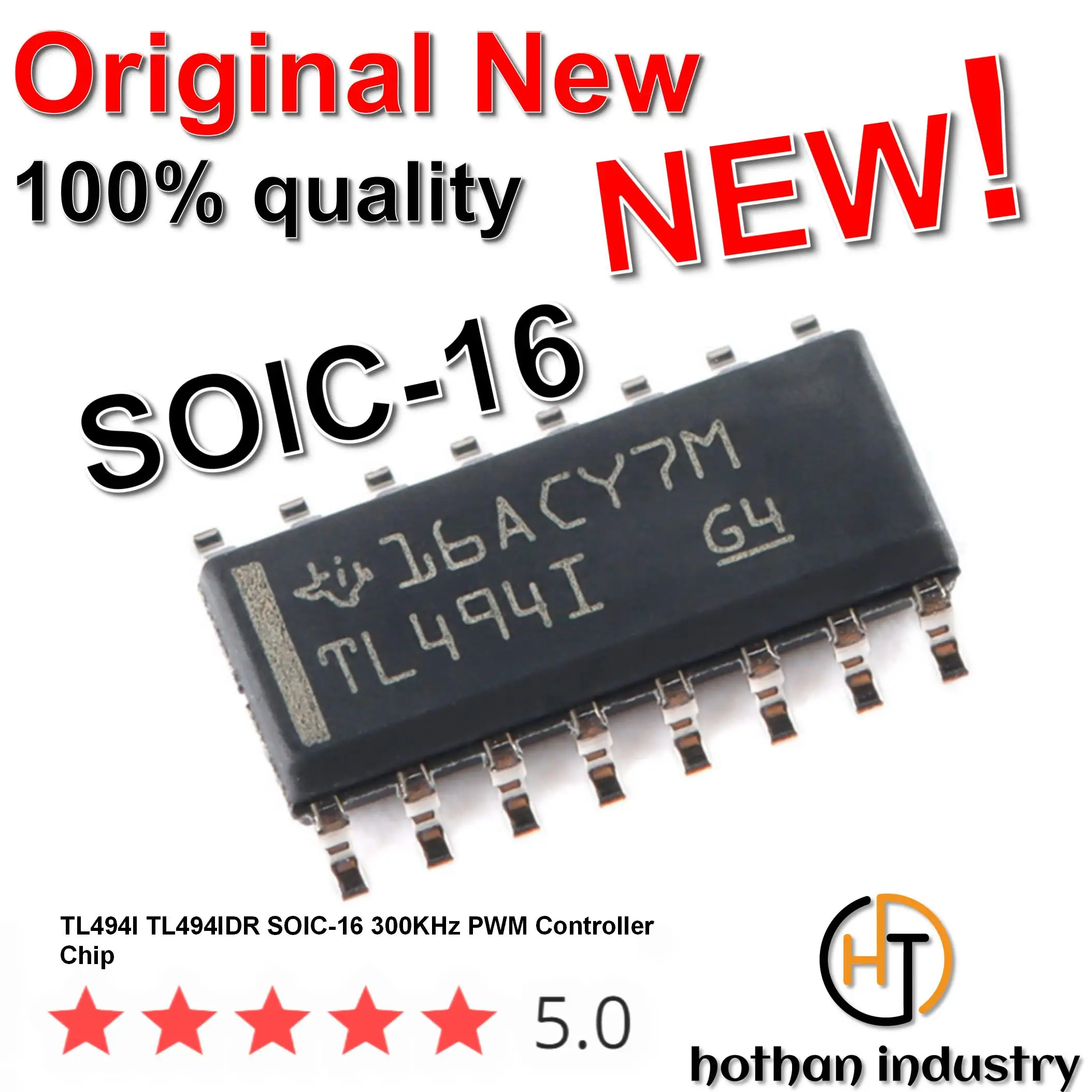 【10pcs】100% Imported Original TL494I TL494IN TL494IDR DIP-16 SOIC-16 300KHz PWM Controller Chip