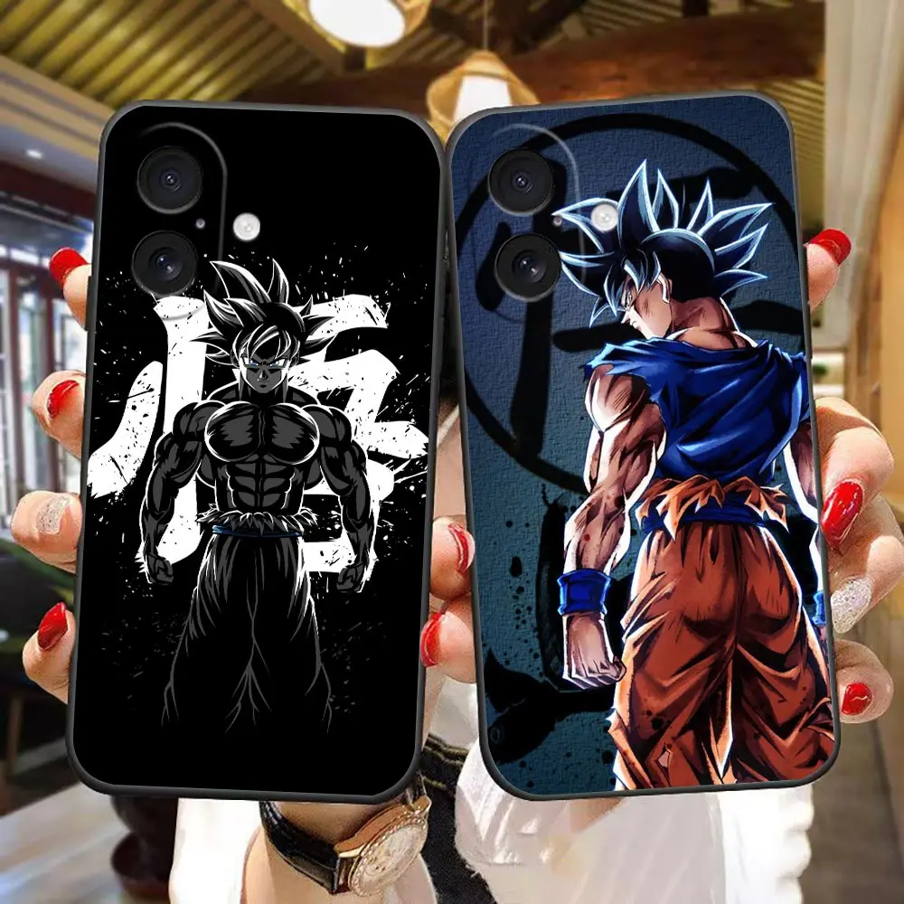 Phone Case For iphone Apple 18 17 17E 16E 16 15 14 8 Plus 13 12 11 XR Pro Max Funda Shell Cover Goku Super Saiyan D-Dragon Ball
