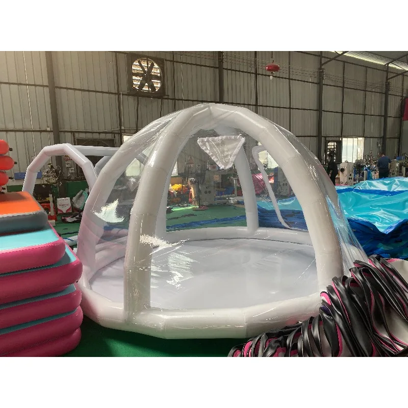 Transparent PVC Air Pool Tent Inflatable Dome Cover for Swimming Pools Essential Tool & Accessory
